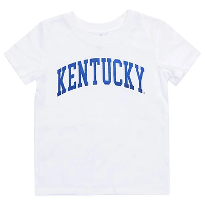 Kentucky Zoozatz Toddler Glitter Arch Wordmark Tee