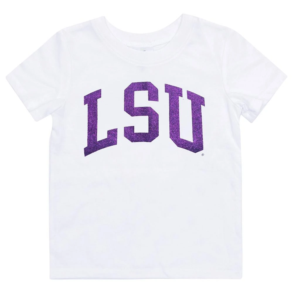 LSU Zoozatz Toddler Glitter Arch Wordmark Tee