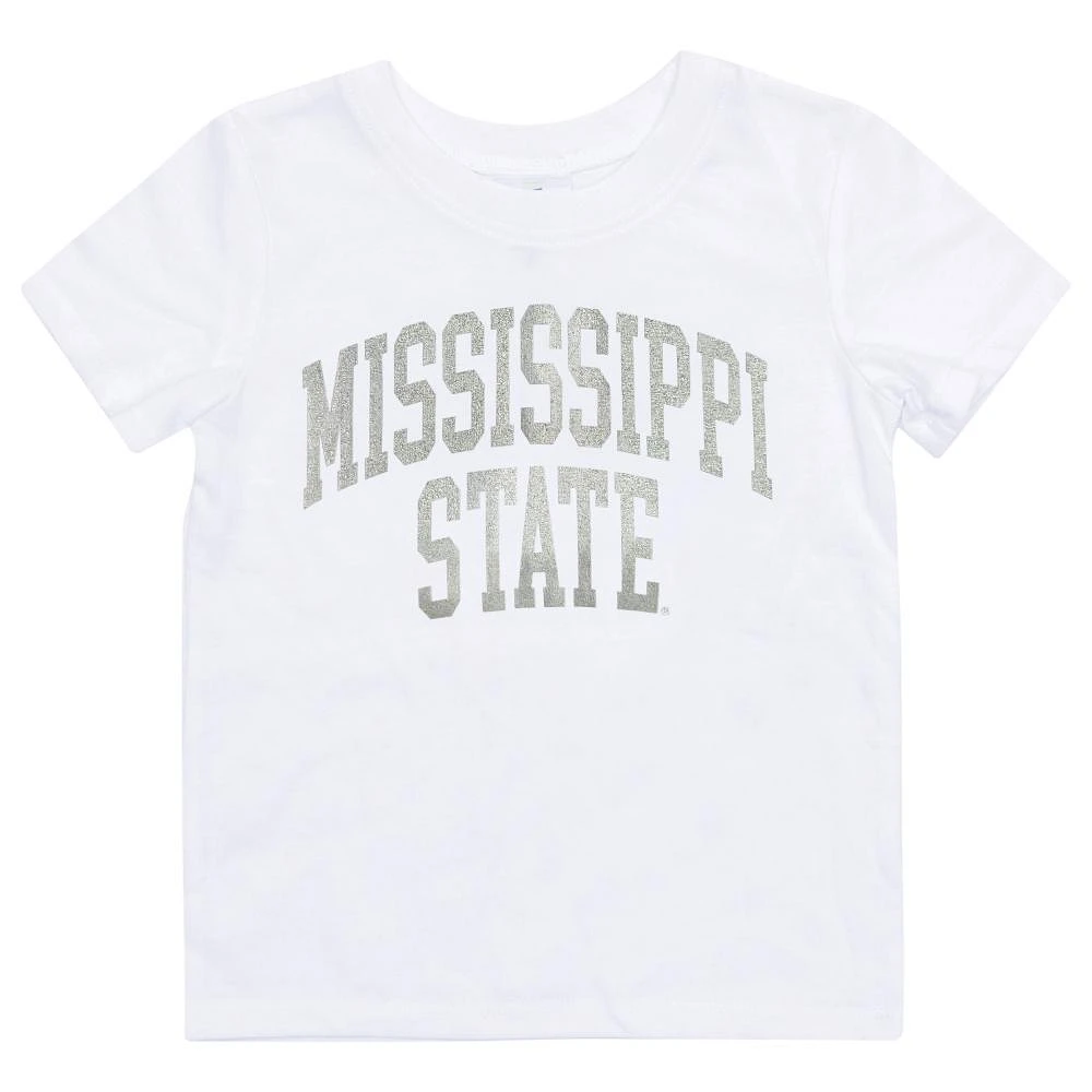 Mississippi State Zoozatz Toddler Glitter Arch Wordmark Tee