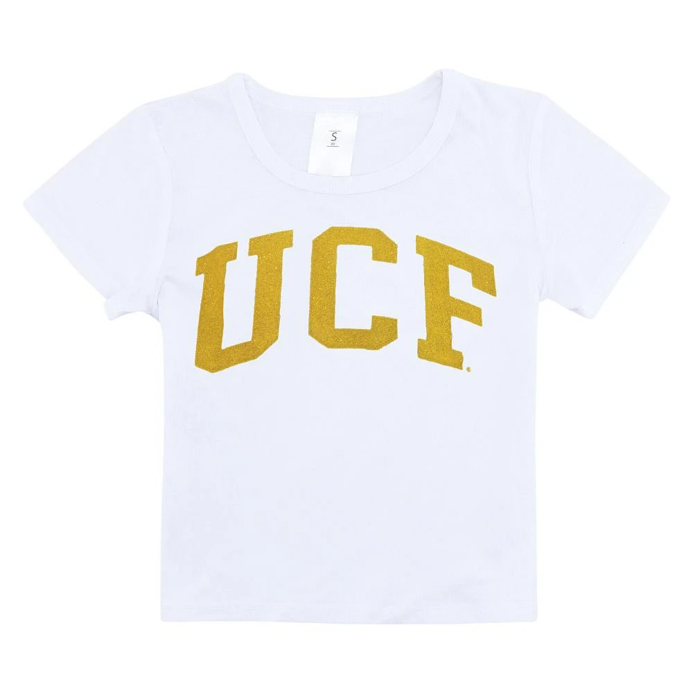 UCF Zoozatz YOUTH Glitter Arch Wordmark Tee