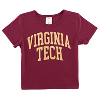 Virginia Tech Zoozatz YOUTH Glitter Arch Wordmark Tee