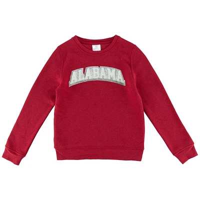 Alabama Zoozatz YOUTH Glitter Arch Fleece Crew