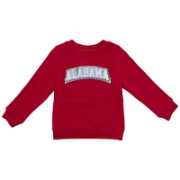 Alabama Zoozatz Toddler Glitter Arch Fleece Crew