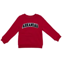 Arkansas Zoozatz Toddler Glitter Arch Fleece Crew