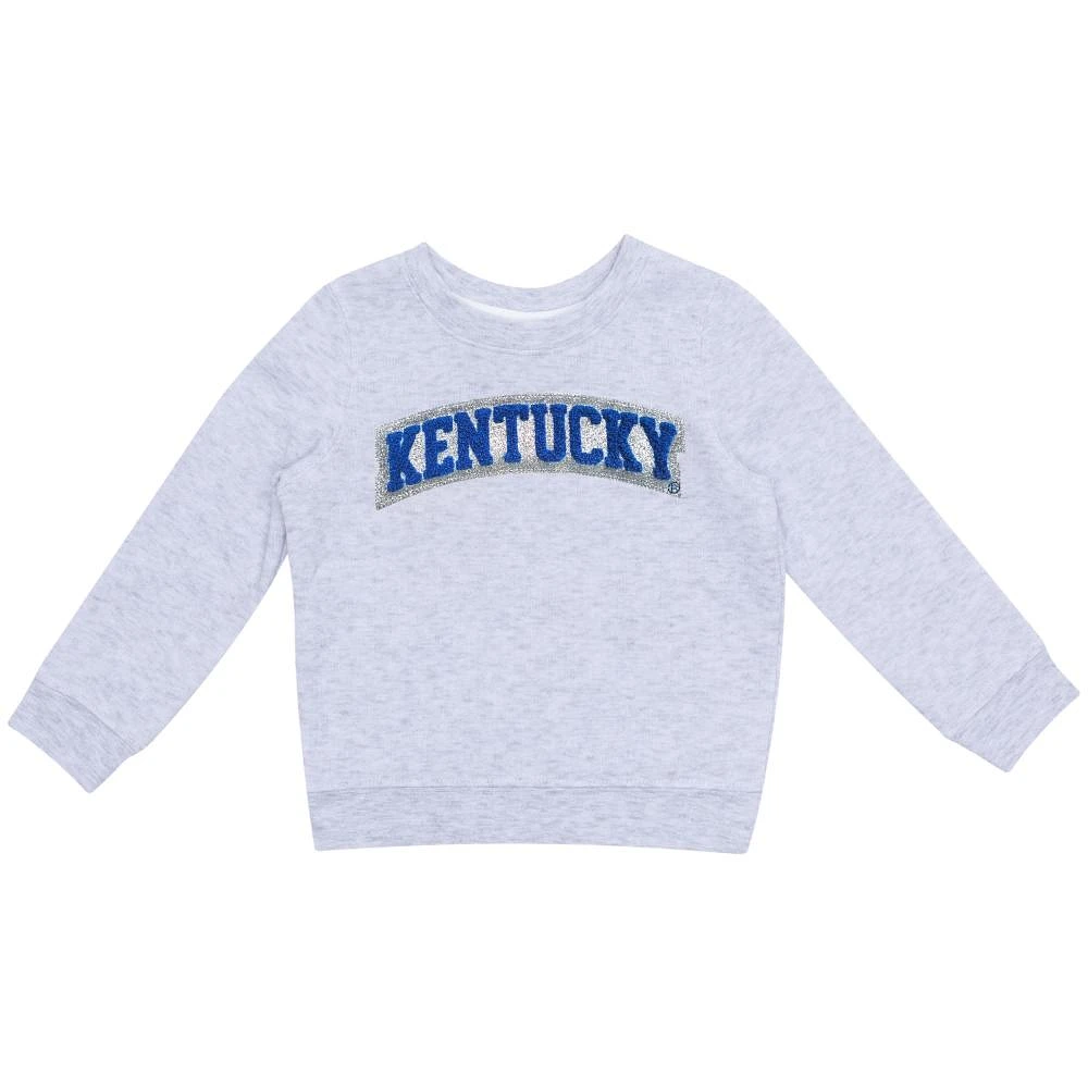 Kentucky Zoozatz Toddler Glitter Arch Fleece Crew