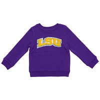 LSU Zoozatz Toddler Glitter Arch Fleece Crew