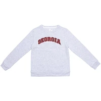 Georgia Zoozatz YOUTH Outlined Chenille Fleece Crew