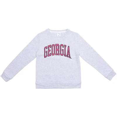 Georgia Zoozatz YOUTH Faux Suede Fleece Crew