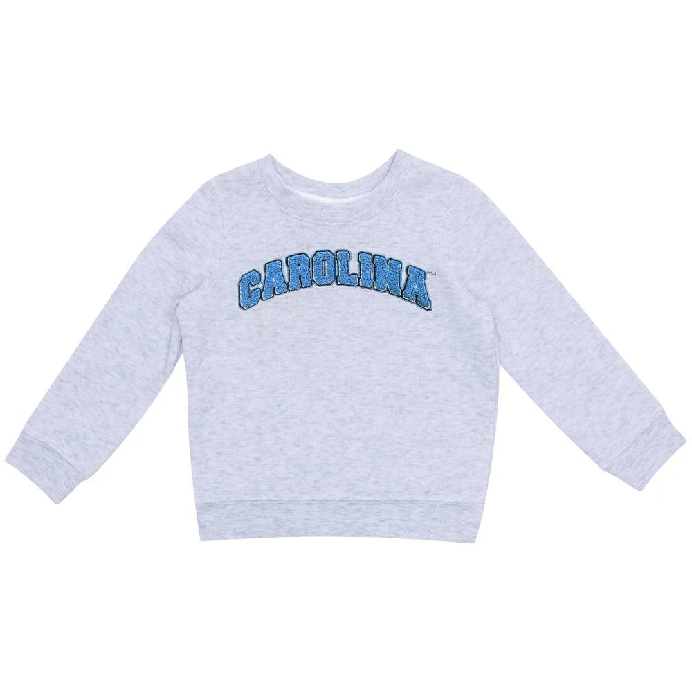 UNC Zoozatz Toddler Outlined Chenille Fleece Crew