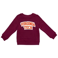 Virginia Tech Zoozatz Toddler Glitter Arch Fleece Crew