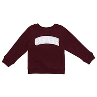 Mississippi State Zoozatz Toddler Glitter Arch Fleece Crew