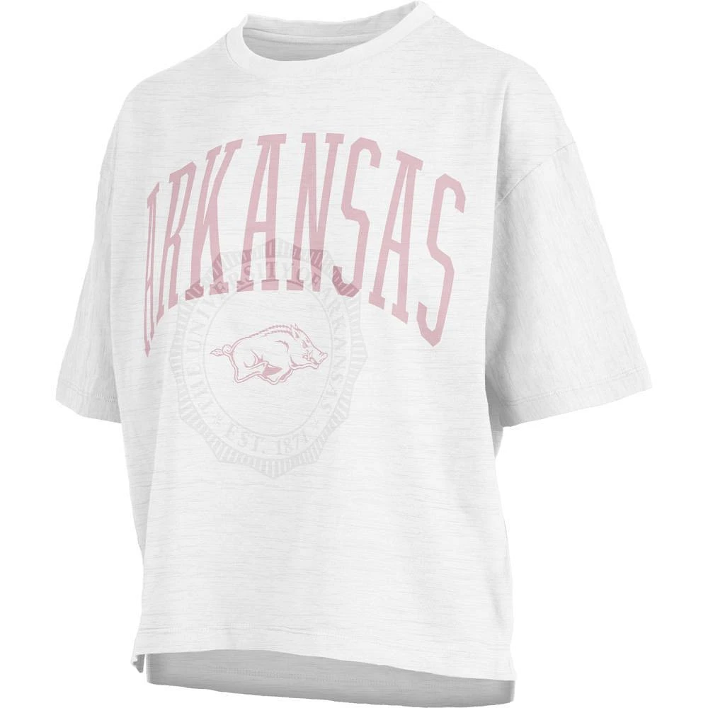 Arkansas Pressbox Women's Rock and Roll Waist Length Lawrence Tee