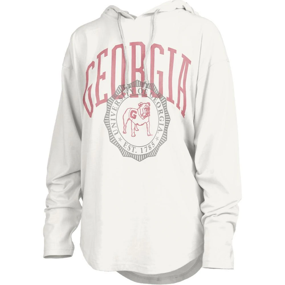 Georgia Pressbox Women's Lawrence Long Sleeve Hooded Top