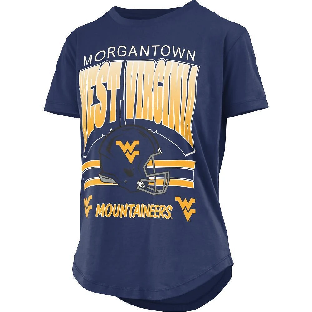 West Virginia Pressbox Women's Sheffield Rounded Bottom Top