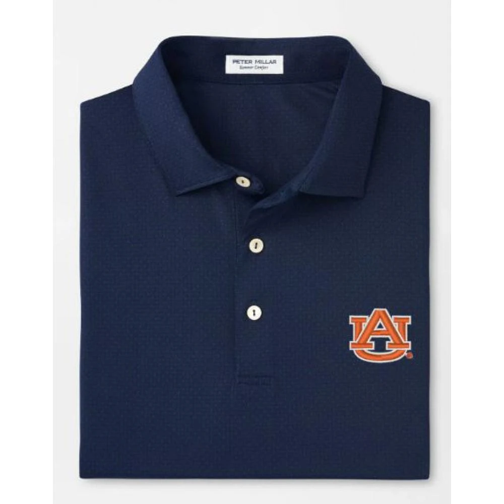 Auburn Peter Millar Tesseract Performance Polo