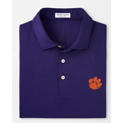 Clemson Peter Millar Tesseract Performance Polo