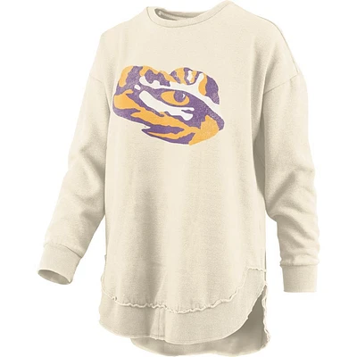 LSU Pressbox Women's Distressed Logo Vintage Wash Poncho