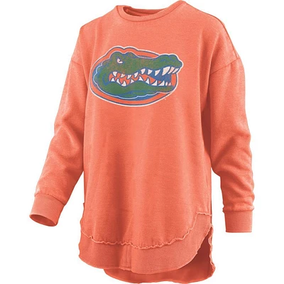 Florida Pressbox Women's Distressed Logo Vintage Wash Poncho