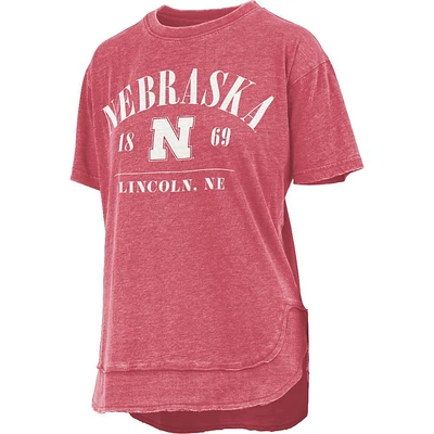 Nebraska Pressbox Women's Hangleton Vintage Poncho Tee