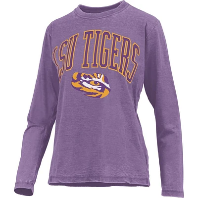 LSU Pressbox Women's New Zealand Vintage Wash Long Sleeve Tee