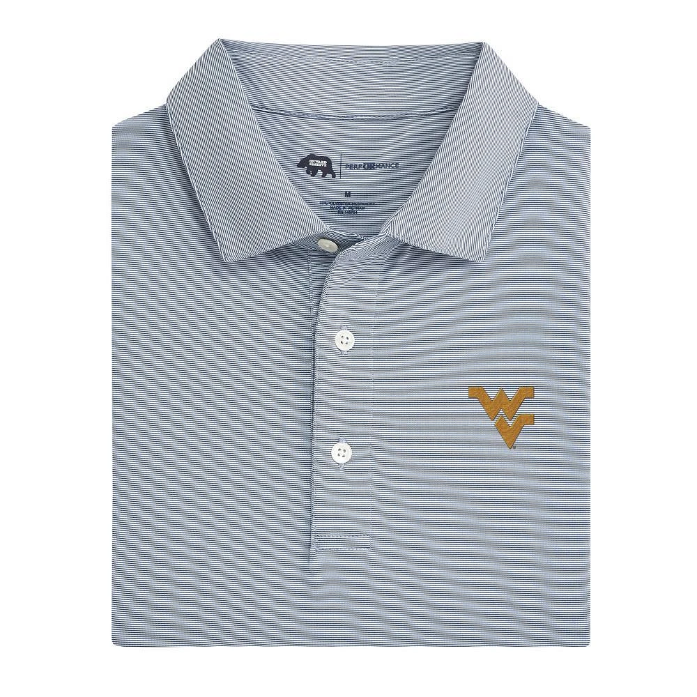 West Virginia Onward Reserve Hairline Polo