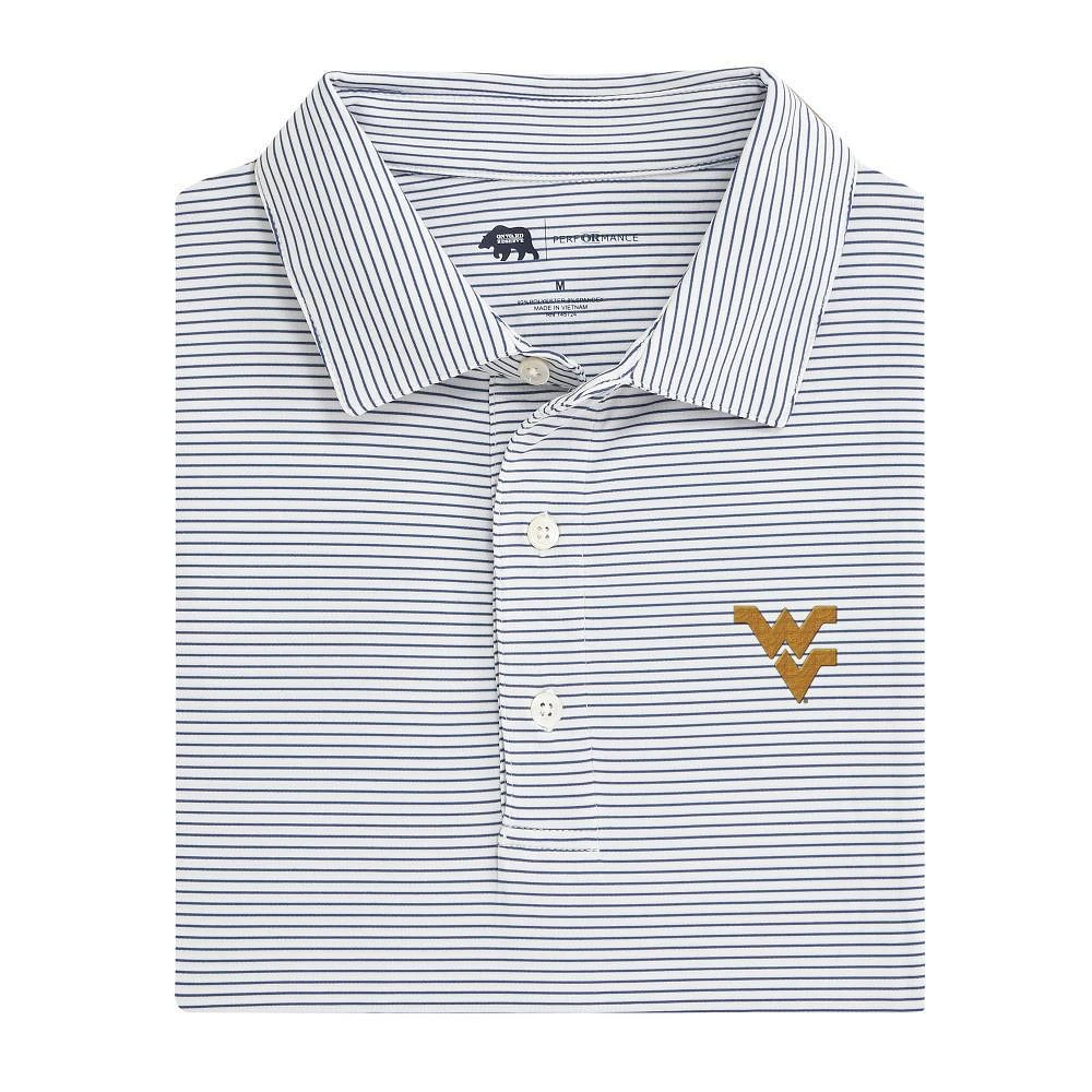 West Virginia Onward Reserve Birdie Stripe Polo