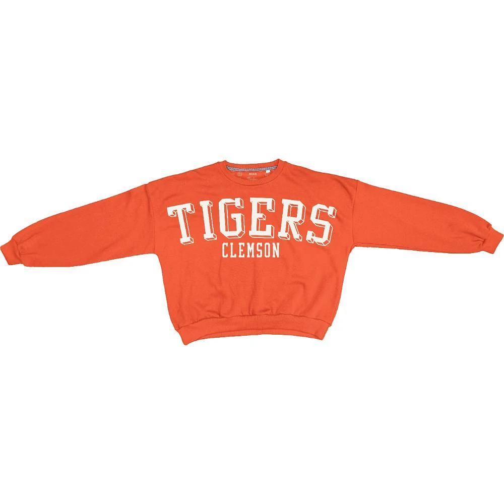 Clemson Pressbox Women's Semi-Pro Janise Oversized Crew