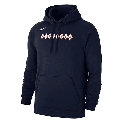 Virginia Nike Football Coaches Club Fleece Hoodie