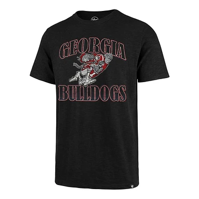 Georgia 47 Brand Vintage Football Bulldog Scrum Tee