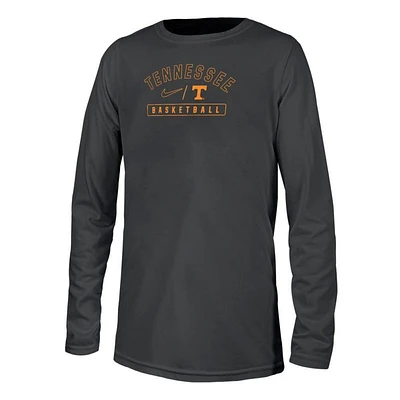 Tennessee Nike YOUTH Dri-Fit Legend Basketball Long Sleeve Tee