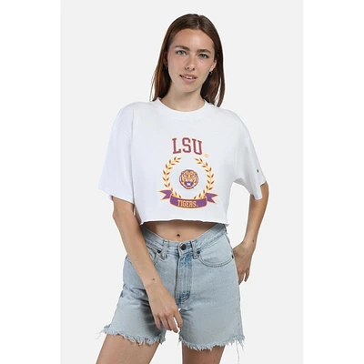 LSU Hype And Vice Giant Logo Track Top Cropped Tee