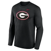 Georgia Nike Legend Primary Logo Long Sleeve Tee