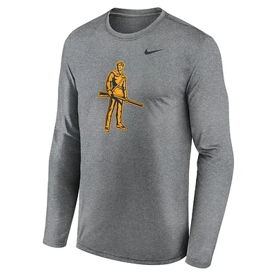 West Virginia Nike Legend Alt Logo Long Sleeve Tee