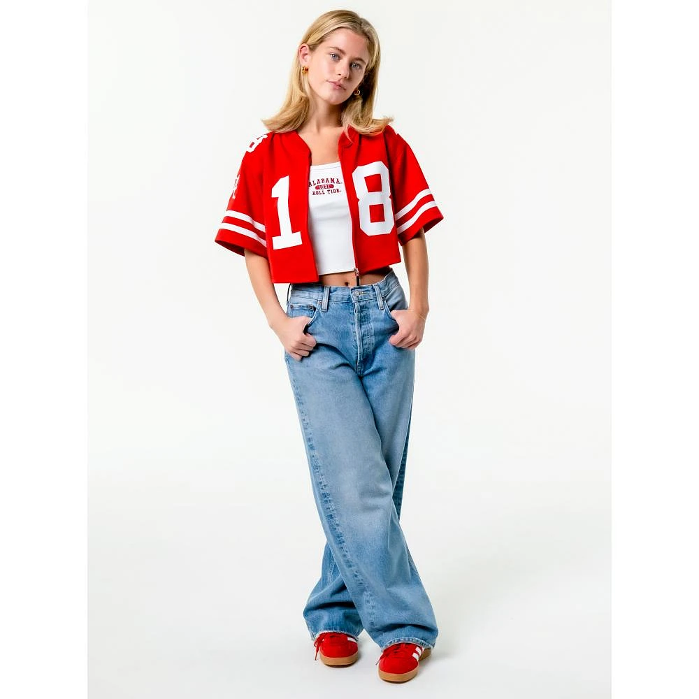 Alabama The Zip-Up Cropped Jersey