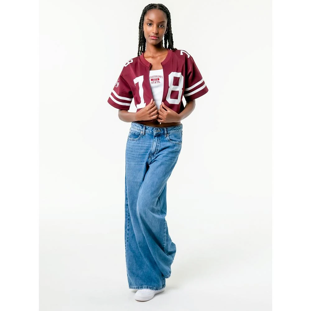 Mississippi State The Zip-Up Cropped Jersey