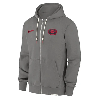 Georgia Nike Dri-Fit Player Full Zip Hoodie