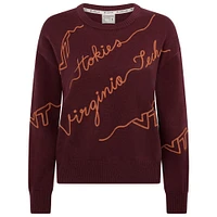 Virginia Tech KadyLuxe Love Letter Sweater