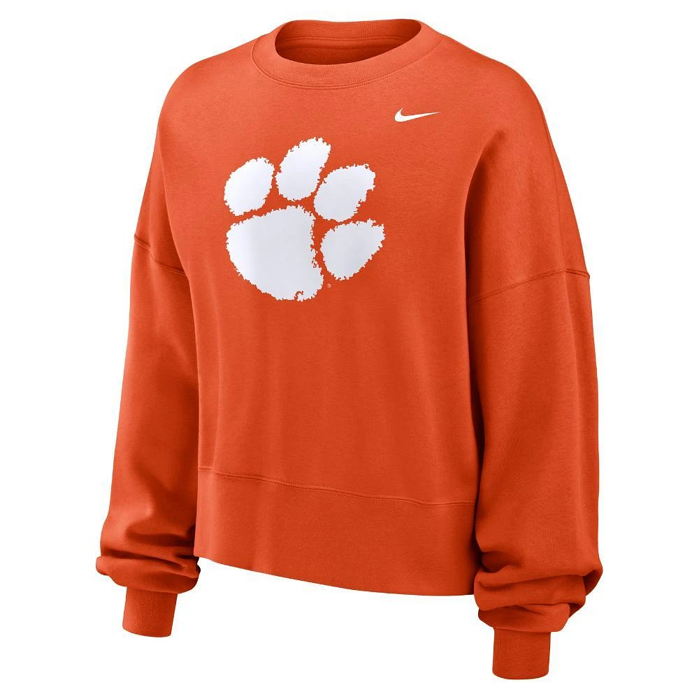 Clemson Nike Women's Essential Fleece Crew