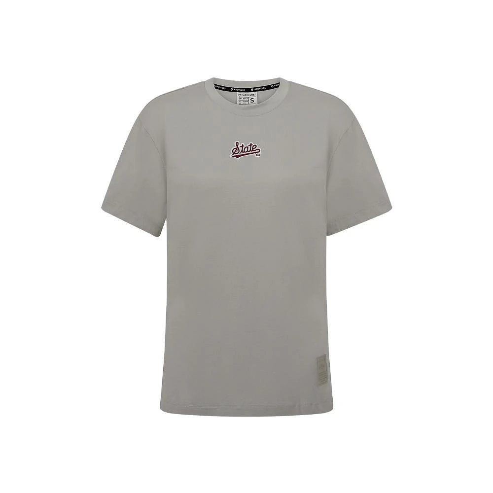 Mississippi State KadyLuxe Milky Silk Boyfriend Tee