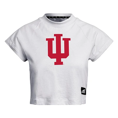 Indiana Adidas Women's Sideline Crop Tee