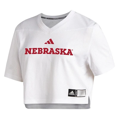 Nebraska Adidas Women's Crop Jersey