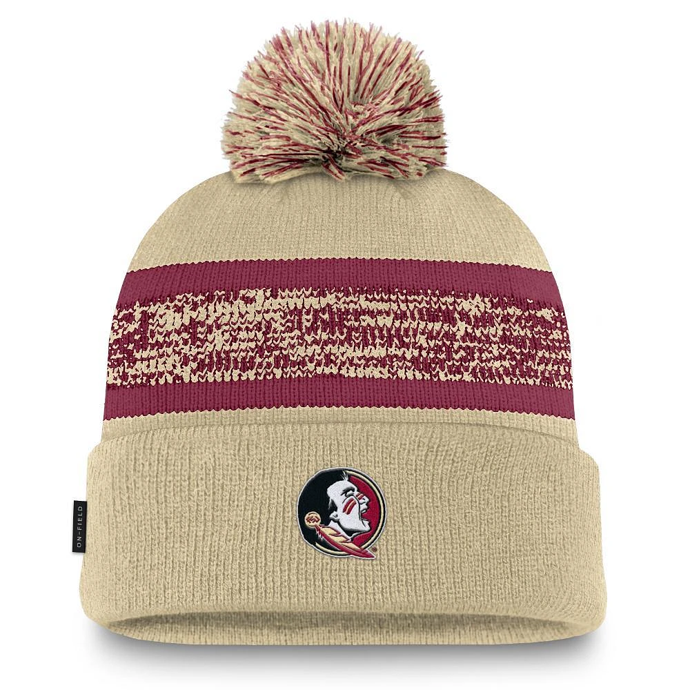 Florida State Nike Sideline Peak Standard Cuff Pom Beanie