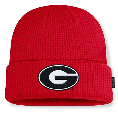 Georgia Nike Sideline Terra Standard Cuff Waffle Beanie