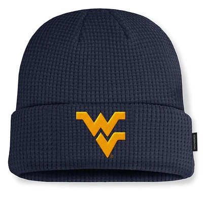 West Virginia Nike Sideline Terra Standard Cuff Waffle Beanie