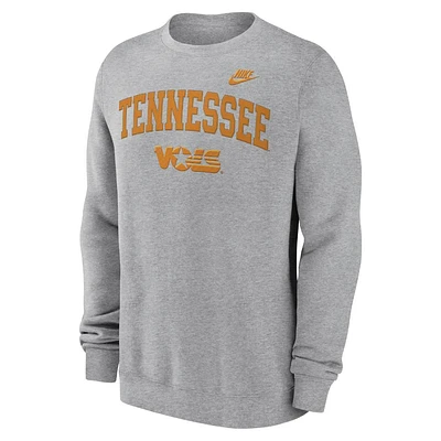 Tennessee Nike Embroidered Arch Vault Fleece Crew