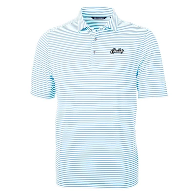 UCF Cutter and Buck Vault Citronauts Striped Virtue Eco Pique Polo