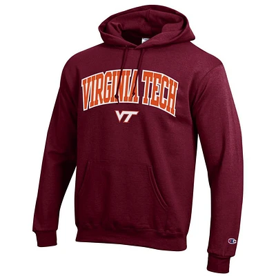 Virginia Tech Champion Applique Arch Over Logo Hoodie