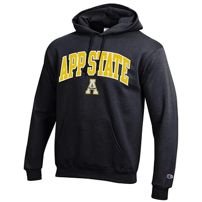 App State Champion Applique Arch Over Logo Hoodie