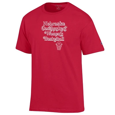 Nebraska Champion Stacked Women's Basketball Tee