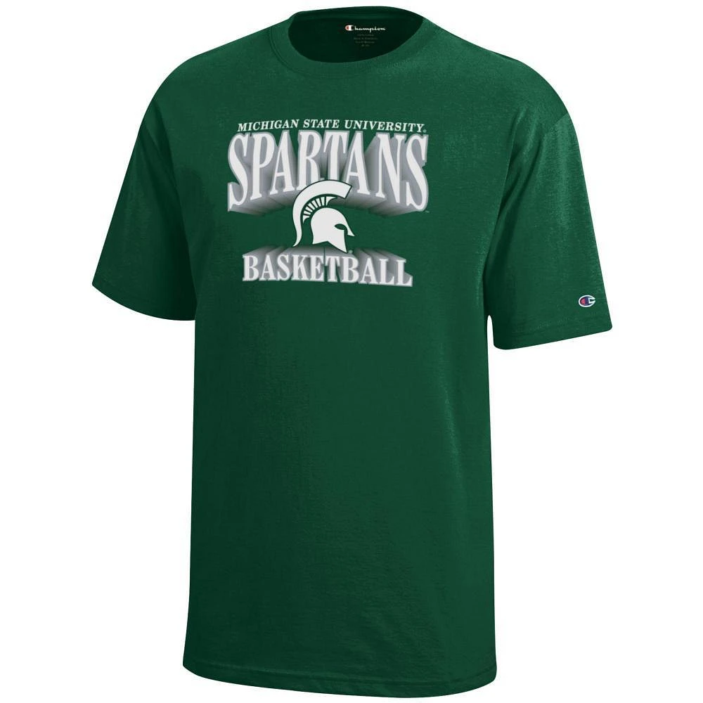 Michigan State Champion YOUTH Wordmark Logo Basketball Tee